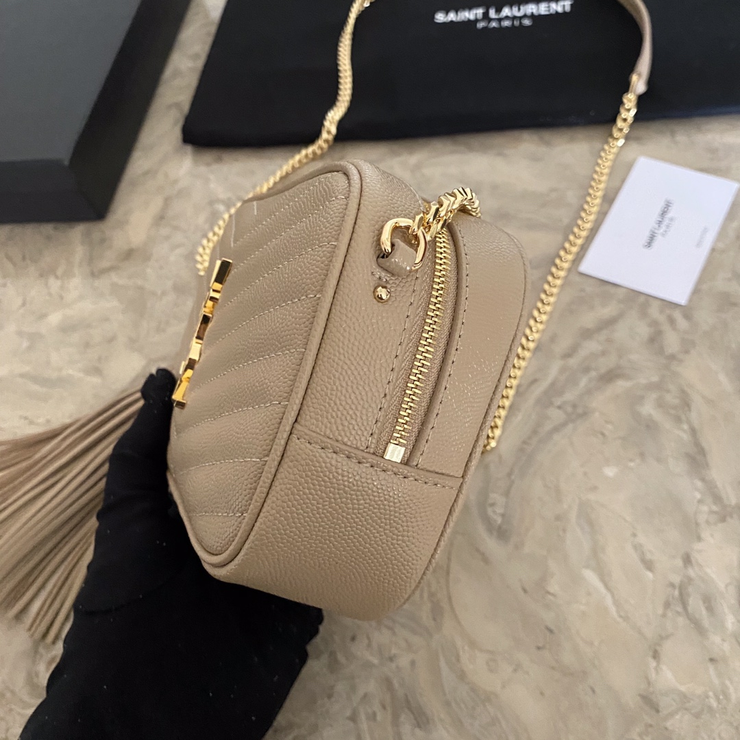 YSL Mini Lou Quilted Leather Camera Bag