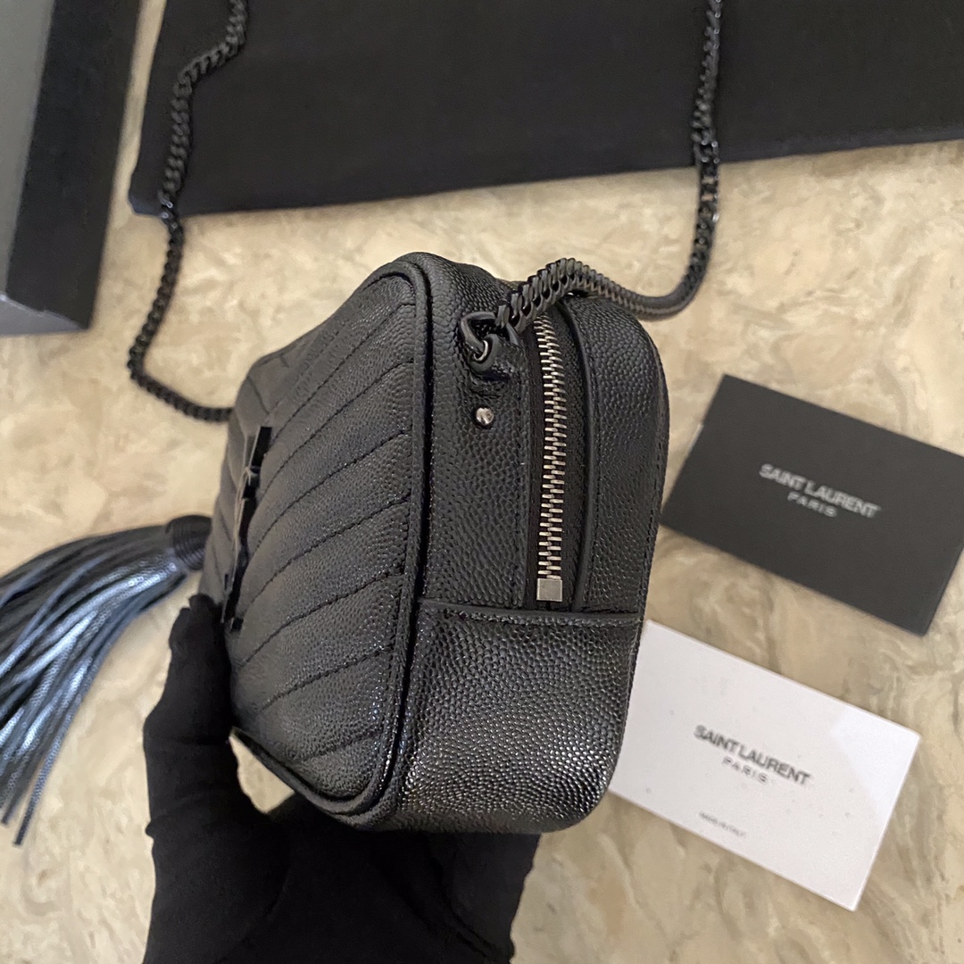 YSL Mini Lou Quilted Leather Camera Bag