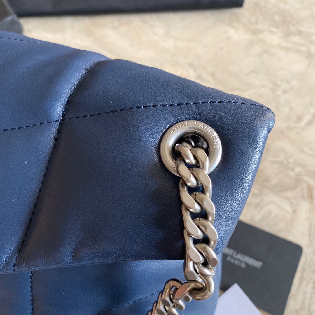 PUFFER MEDIUM BAG IN QUILTED LAMBSKIN