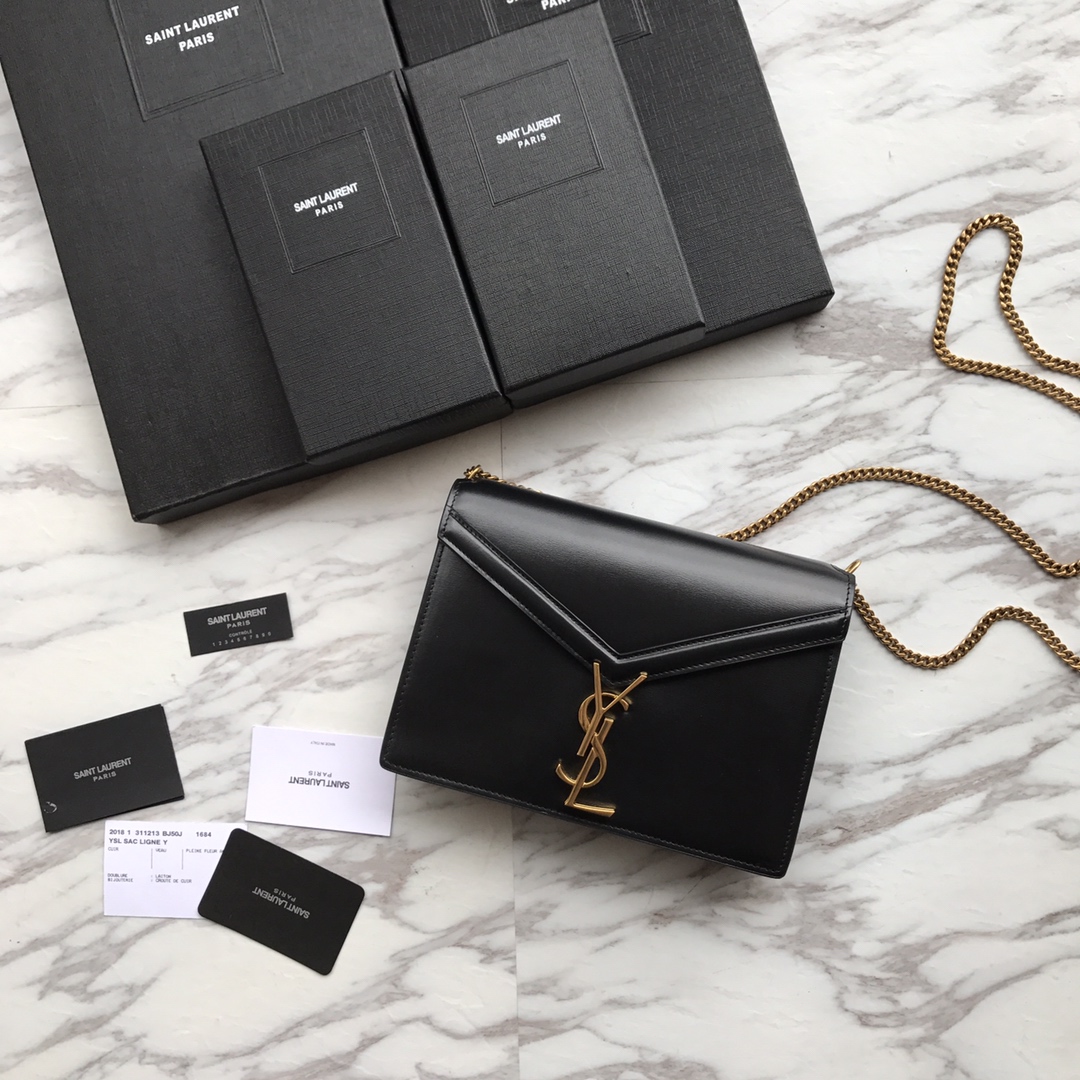 CASSANDRA MONOGRAM CLASP BAG IN OSTRICH