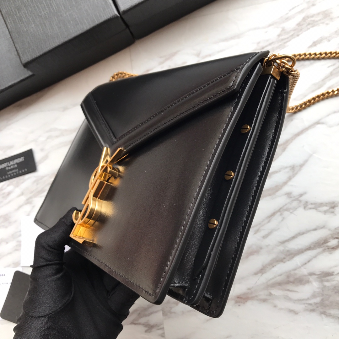 CASSANDRA MONOGRAM CLASP BAG IN OSTRICH