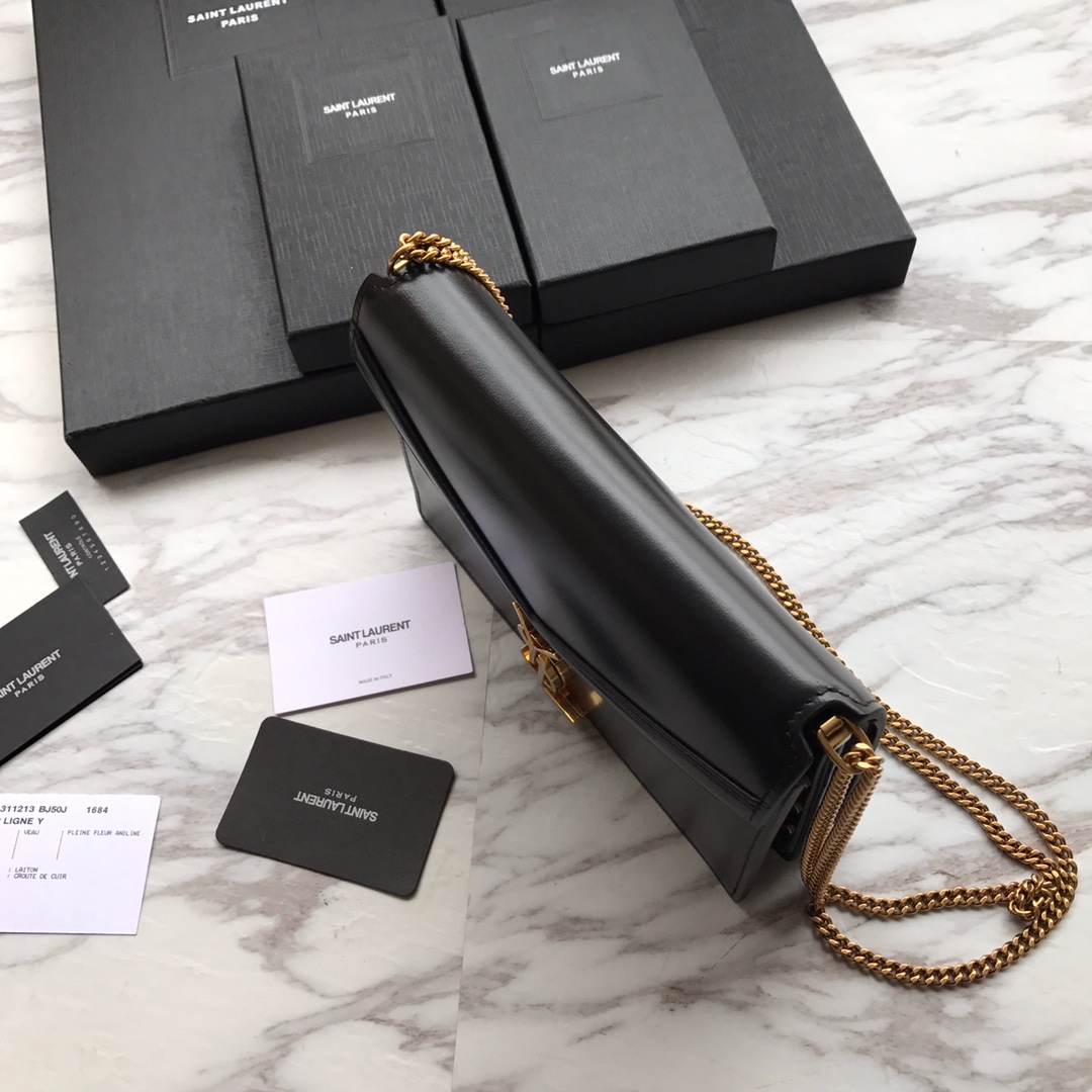 CASSANDRA MONOGRAM CLASP BAG IN OSTRICH