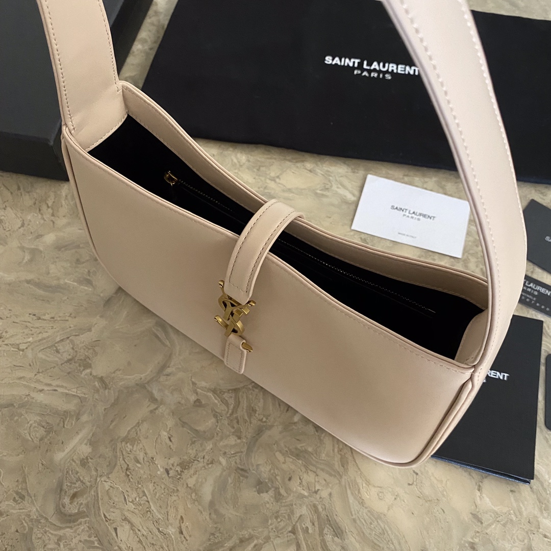 LE 5 À 7 HOBO BAG IN CROCODILE-EMBOSSED SHINY LEATHER
