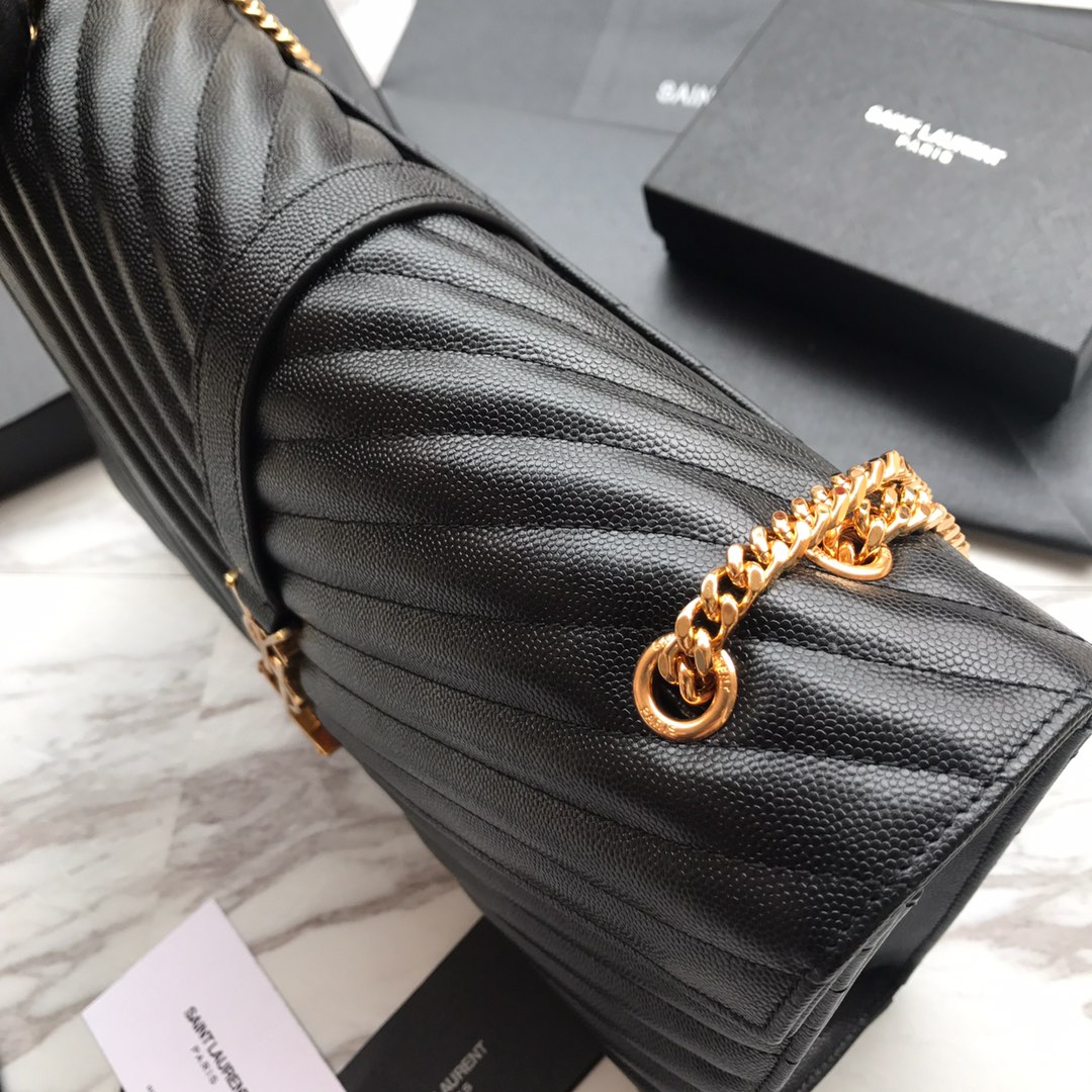 MONOGRAM SHOULDERBAG IN QUILTED GRAIN DE POUDRE EMBOSSED LEATHER