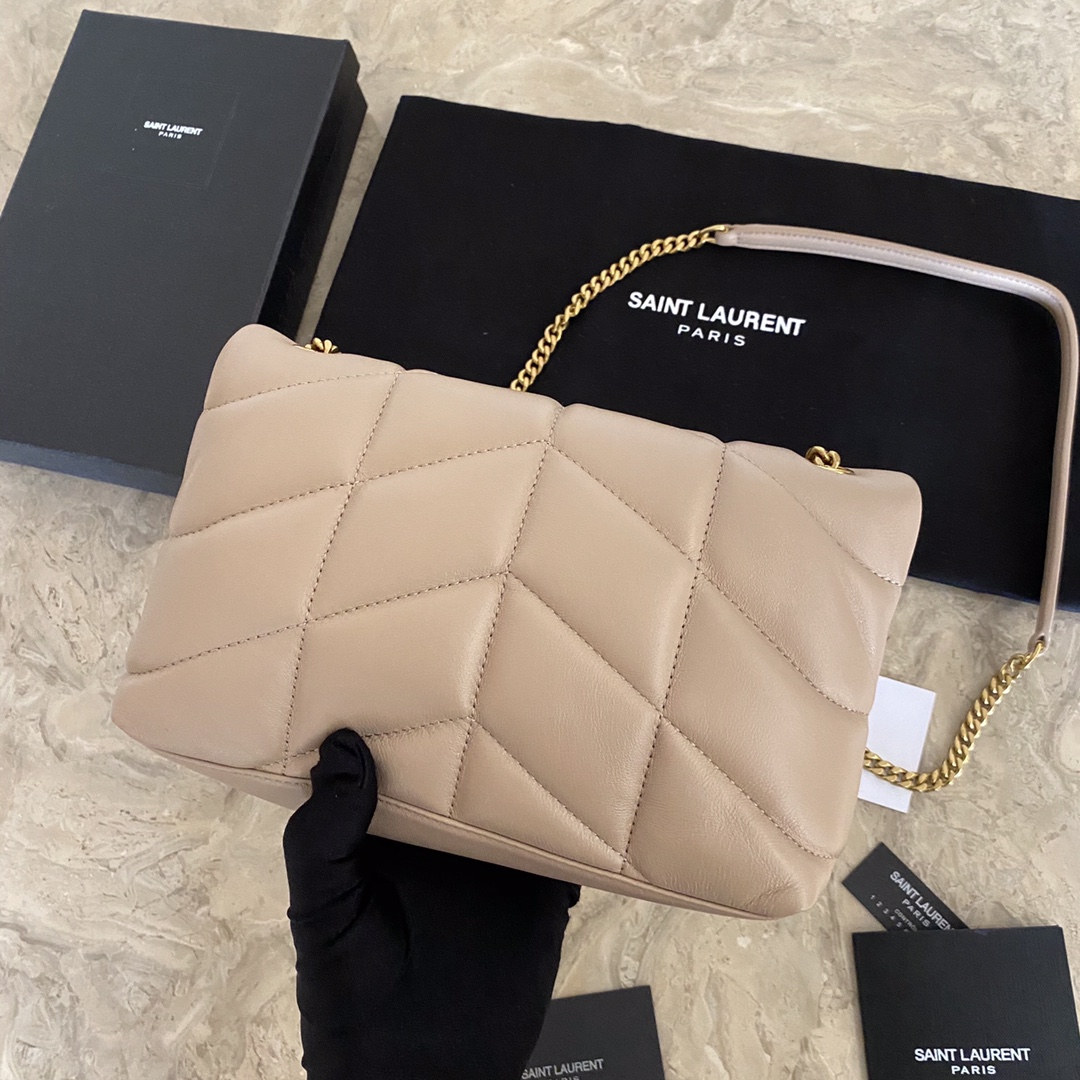 PUFFER TOY BAG IN QUILTED LAMBSKIN