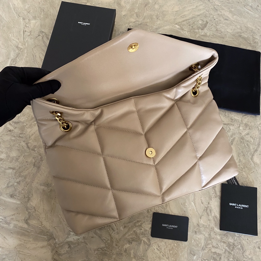 PUFFER LARGE BAG IN QUILTED LAMBSKIN