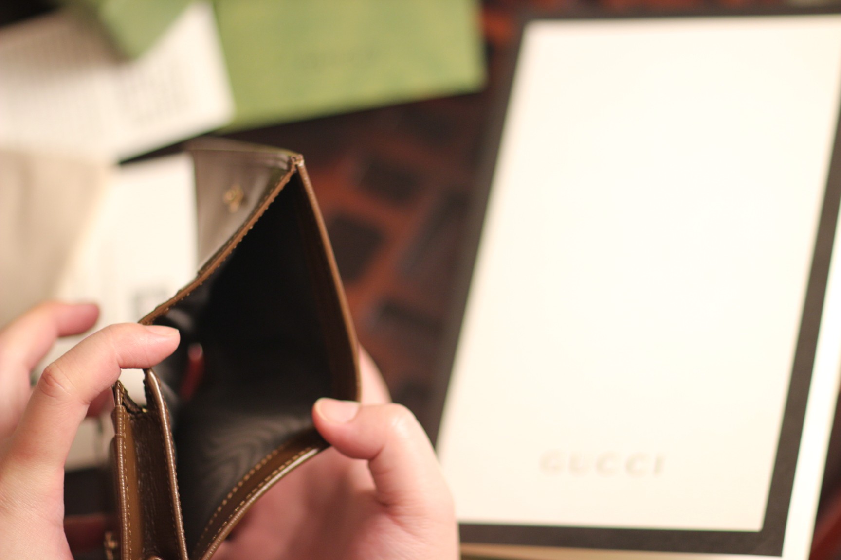 G*u*i horsebit 1955 card case wallet