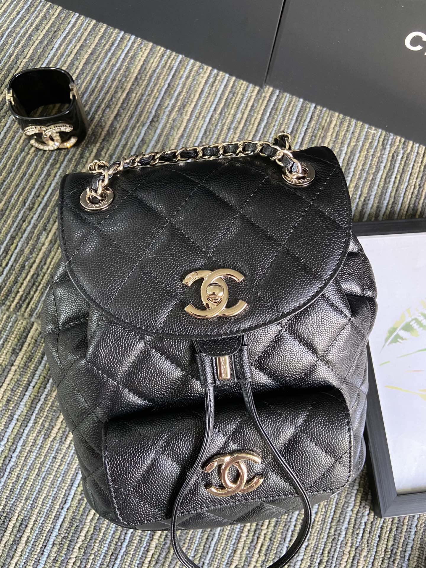 Ch*el ball pattern backpack