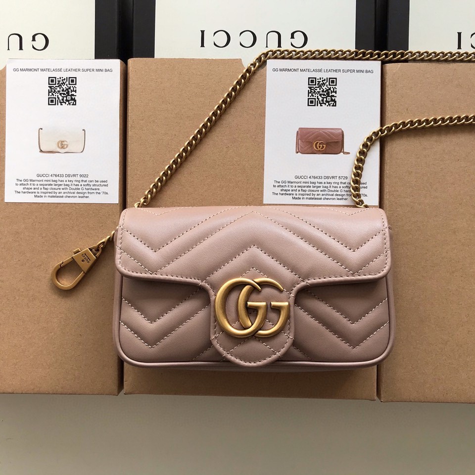 gg marmont matelassé leather S*per mini bag