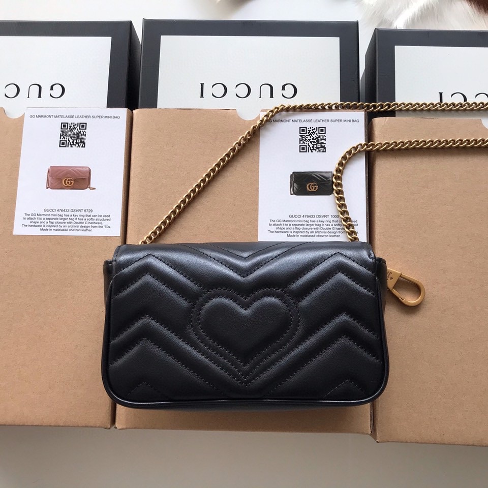 gg marmont matelassé leather S*per mini bag
