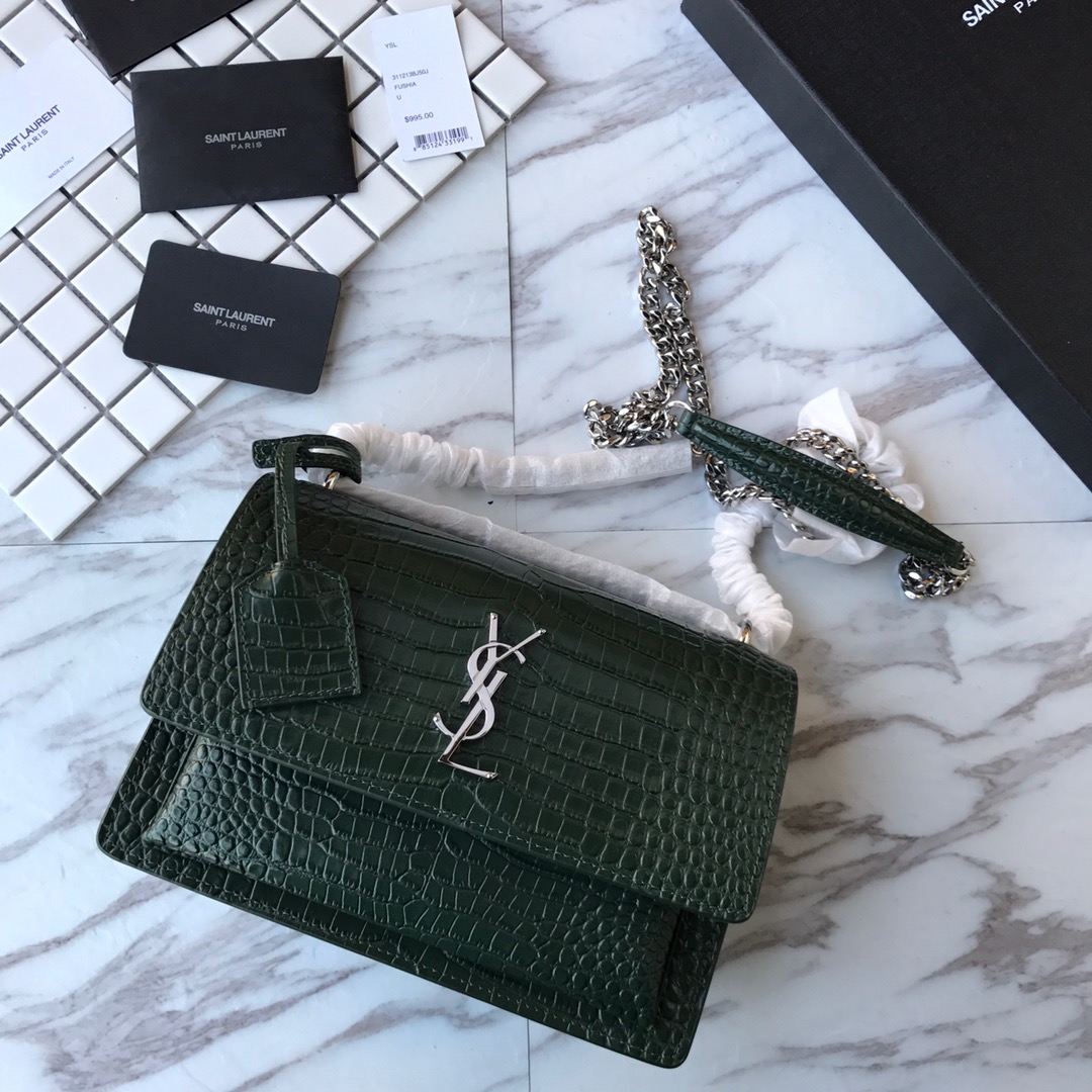 MANHATTAN MEDIUM SHOPPING BAG IN BOX SAINT LAURENT LEATHER