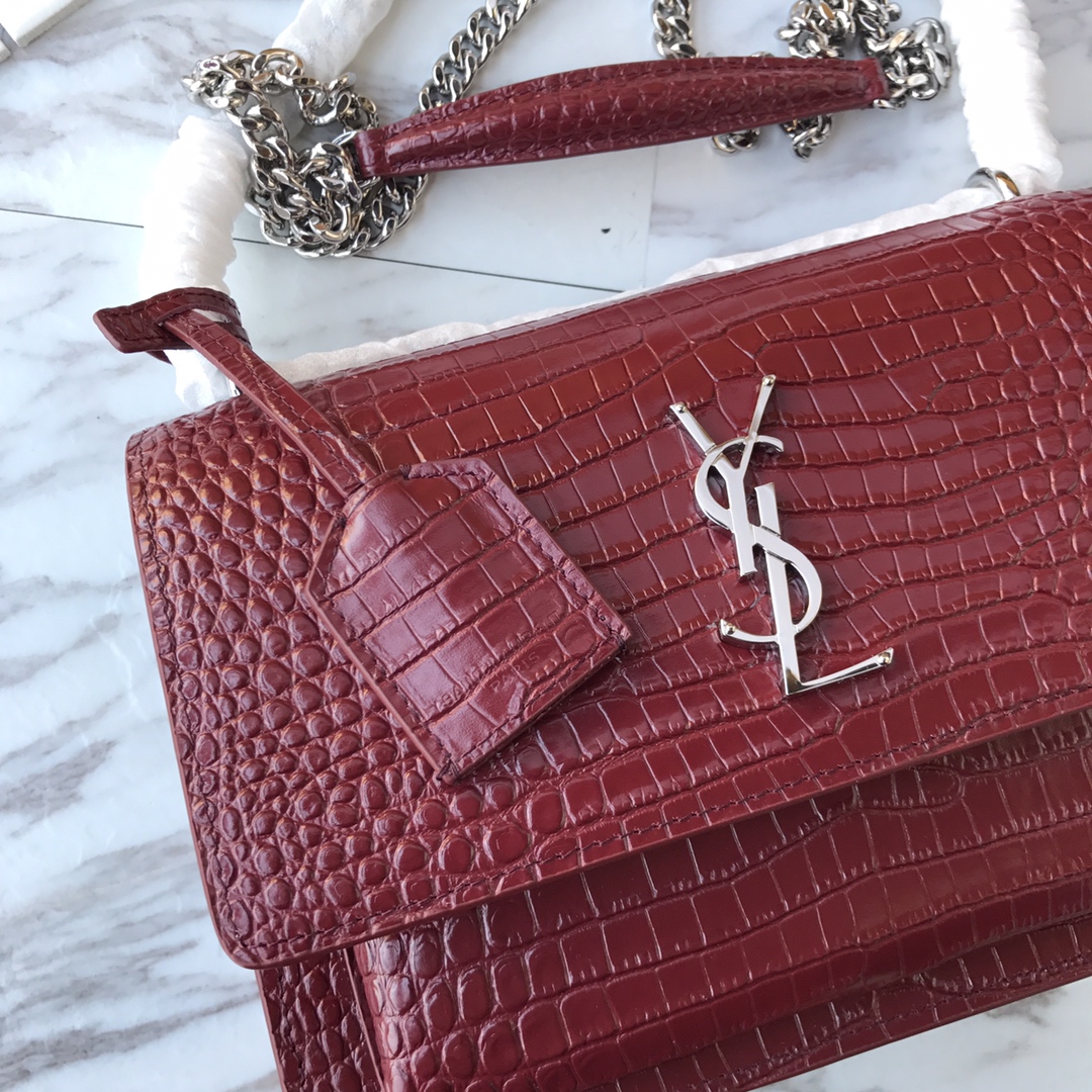 MANHATTAN MEDIUM SHOPPING BAG IN BOX SAINT LAURENT LEATHER