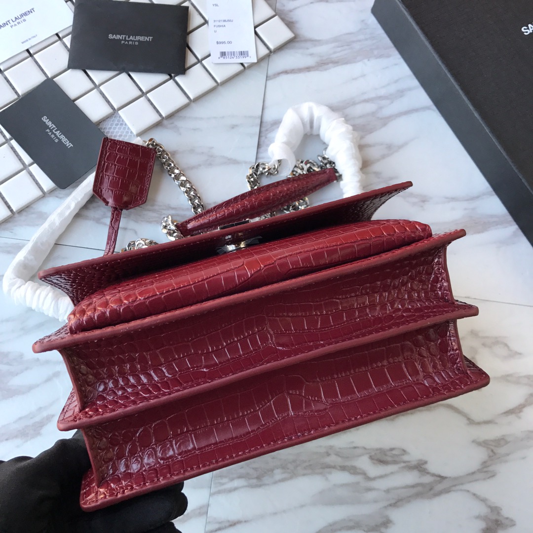 MANHATTAN MEDIUM SHOPPING BAG IN BOX SAINT LAURENT LEATHER