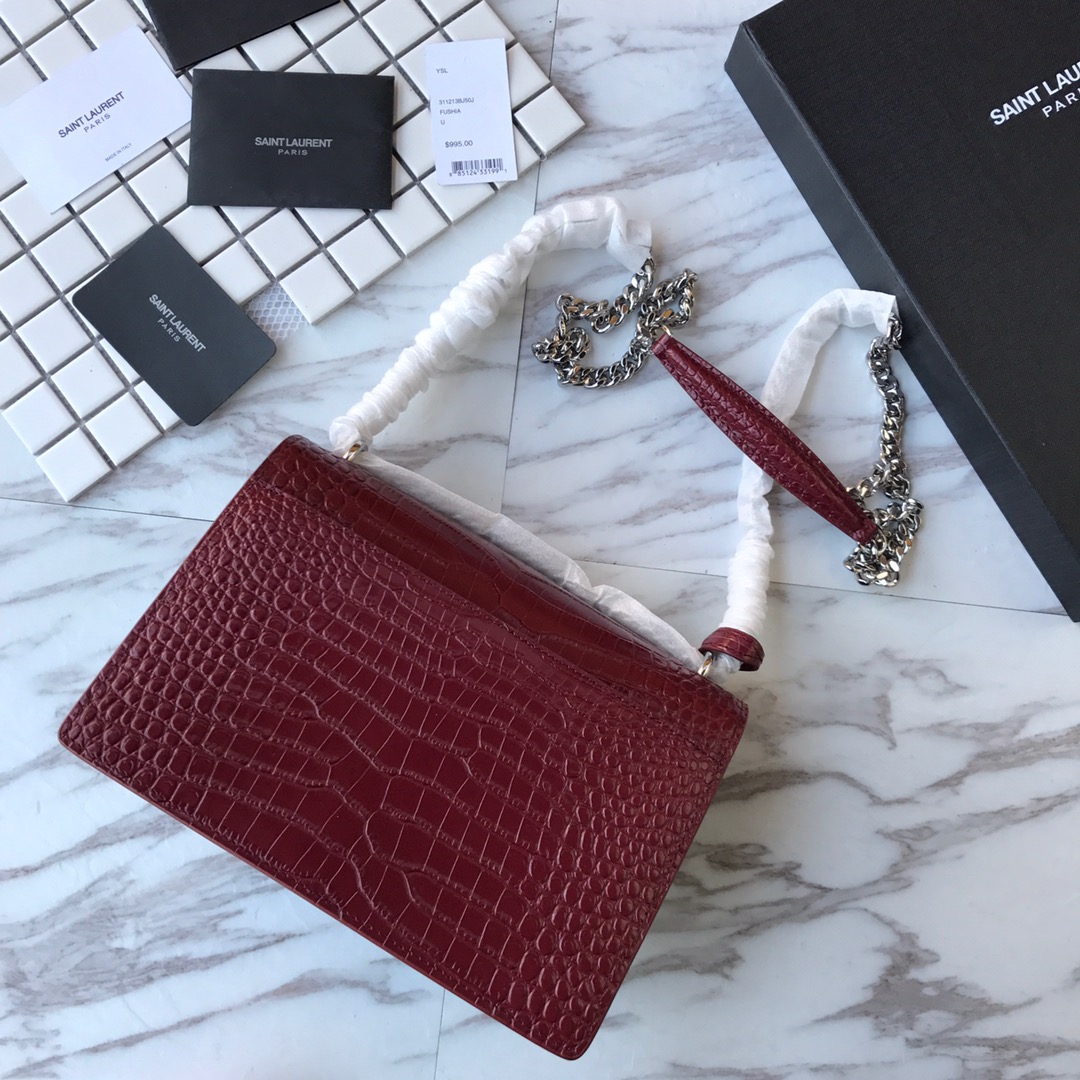 MANHATTAN MEDIUM SHOPPING BAG IN BOX SAINT LAURENT LEATHER