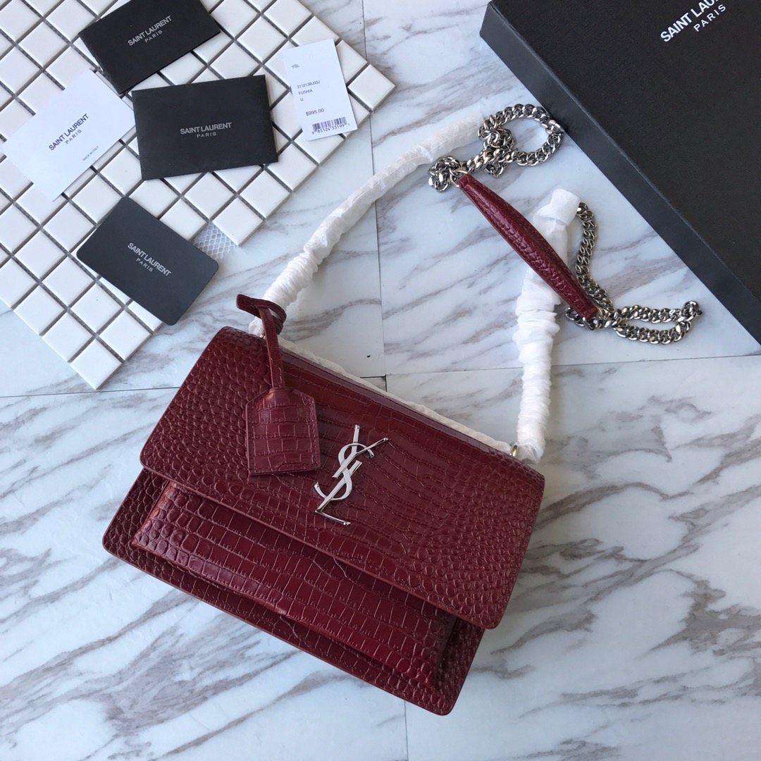 MANHATTAN MEDIUM SHOPPING BAG IN BOX SAINT LAURENT LEATHER