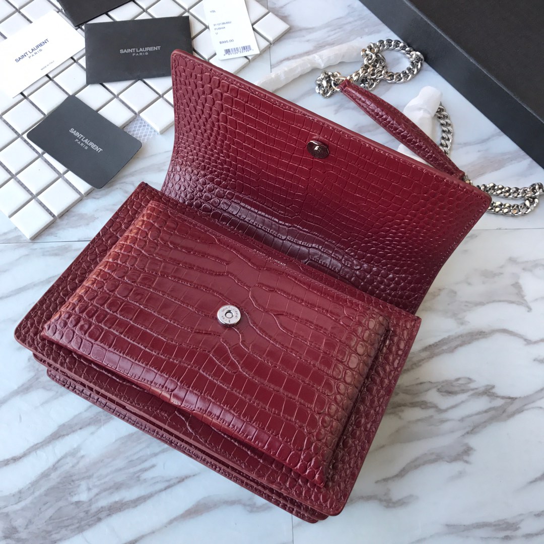 MANHATTAN MEDIUM SHOPPING BAG IN BOX SAINT LAURENT LEATHER