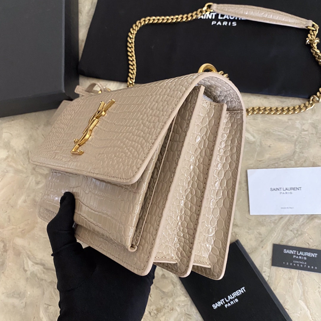 MANHATTAN MEDIUM SHOPPING BAG IN BOX SAINT LAURENT LEATHER