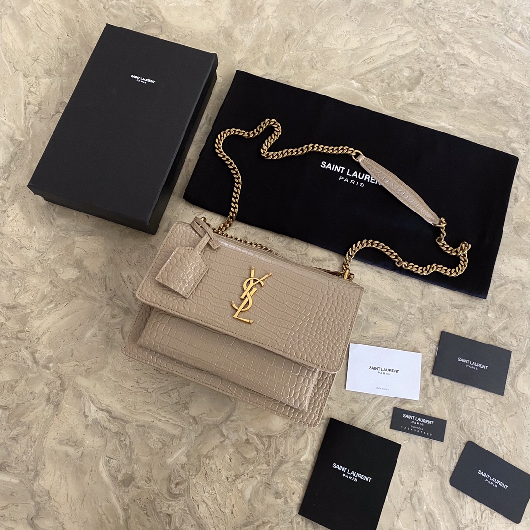 MANHATTAN MEDIUM SHOPPING BAG IN BOX SAINT LAURENT LEATHER