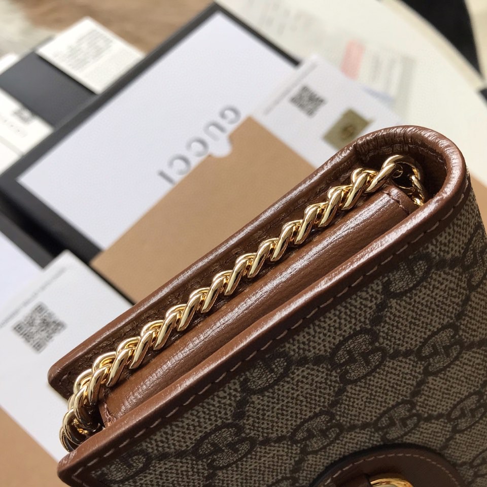 G*u*i horsebit 1955 wallet with chain