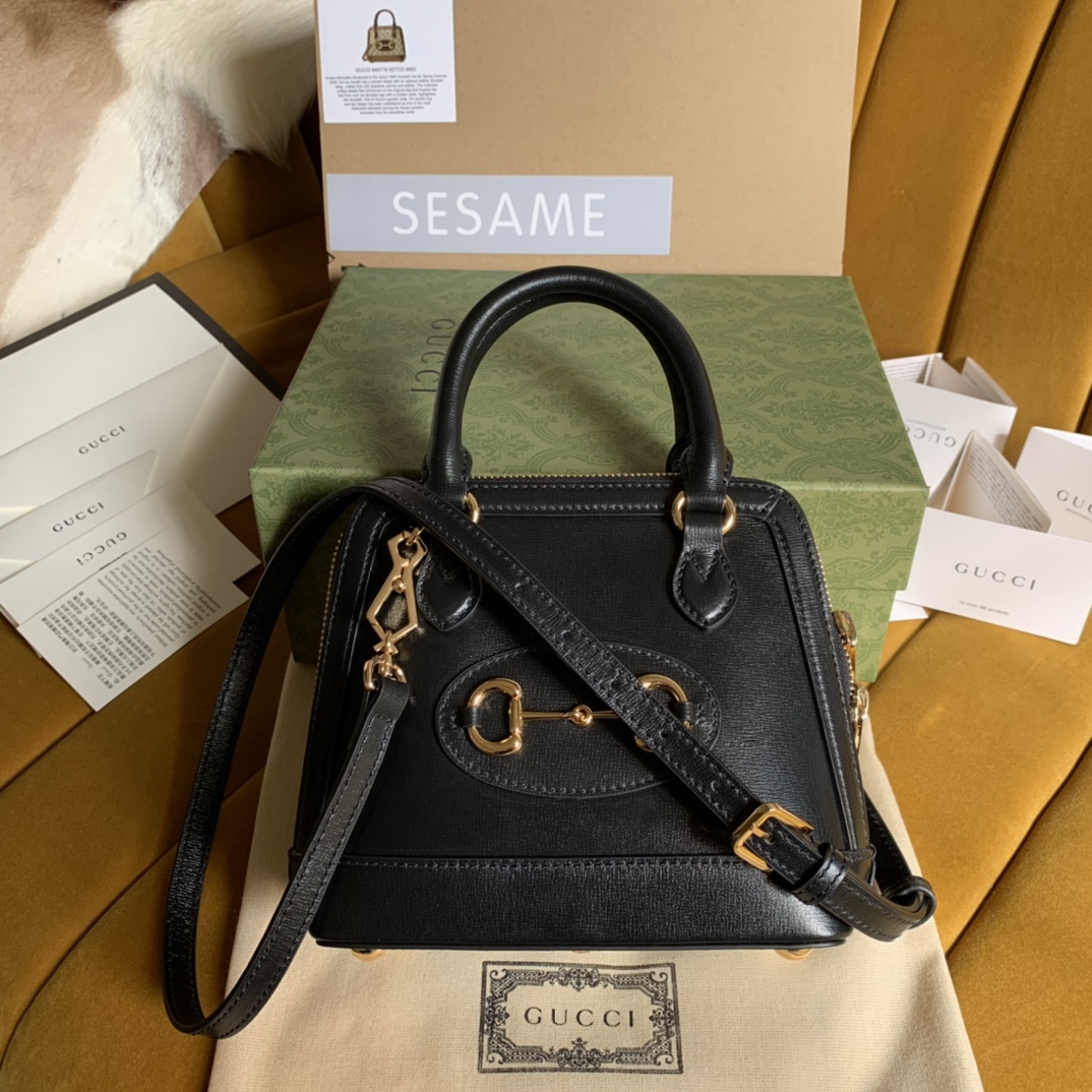 G*u*i horsebit 1955 mini top handle bag