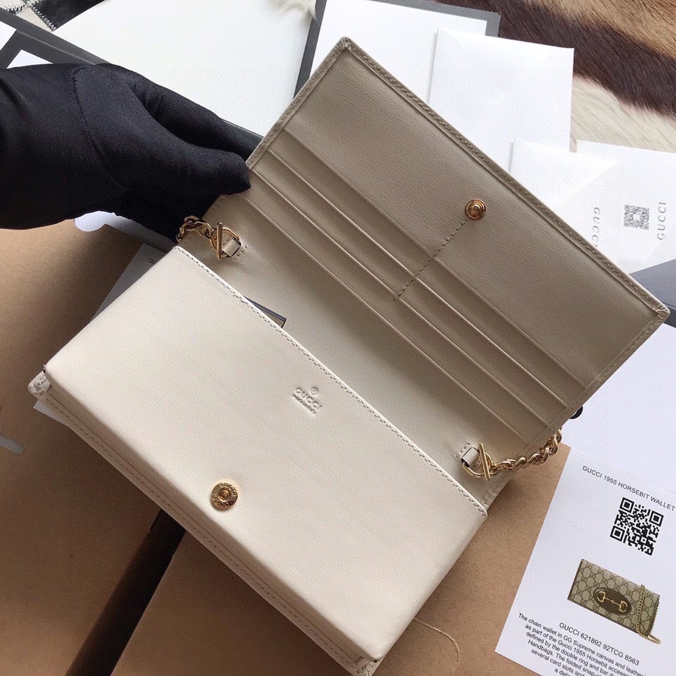 G*u*i horsebit 1955 wallet with chain