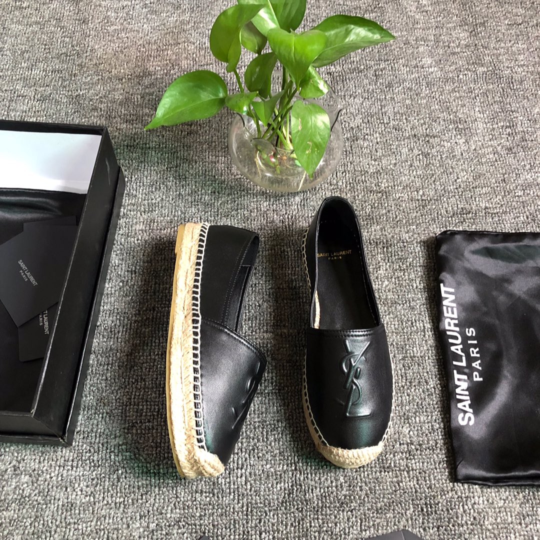 MONOGRAM ESPADRILLES IN METALIZED LAMBSKIN