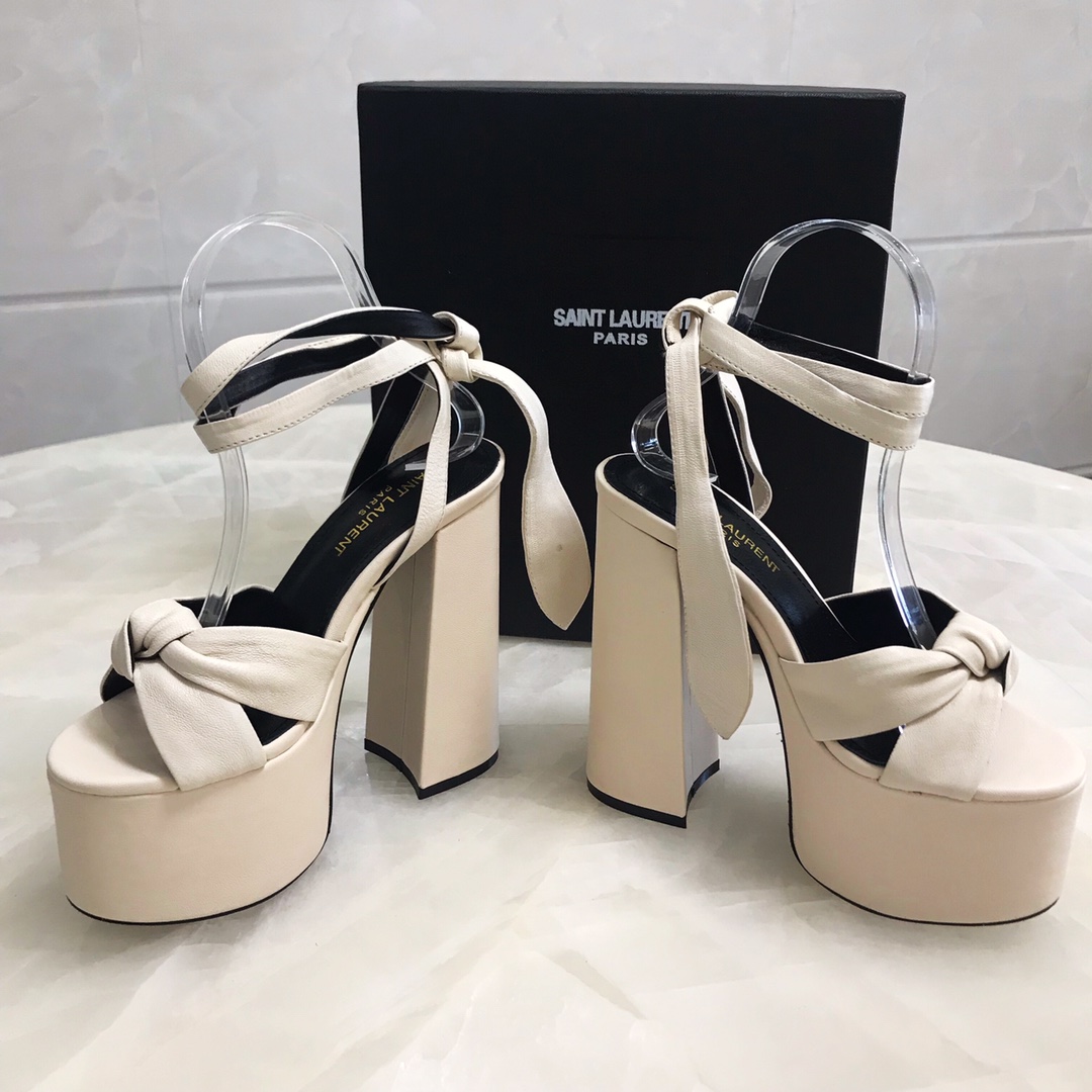 YSL BIANCA SANDALS IN SMOOTH LEATHER