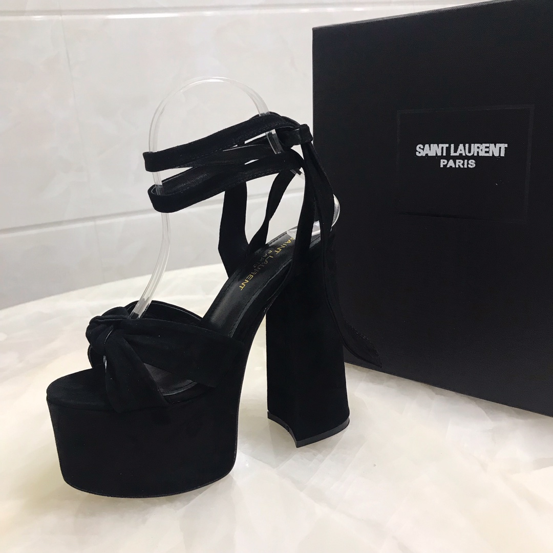 YSL BIANCA SANDALS IN SMOOTH LEATHERY