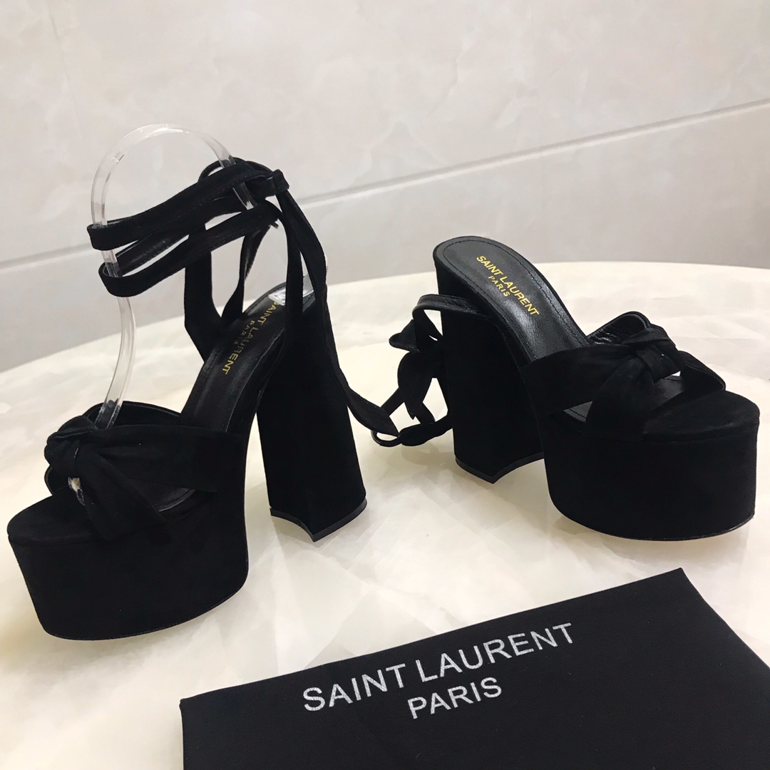 YSL BIANCA SANDALS IN SMOOTH LEATHERY