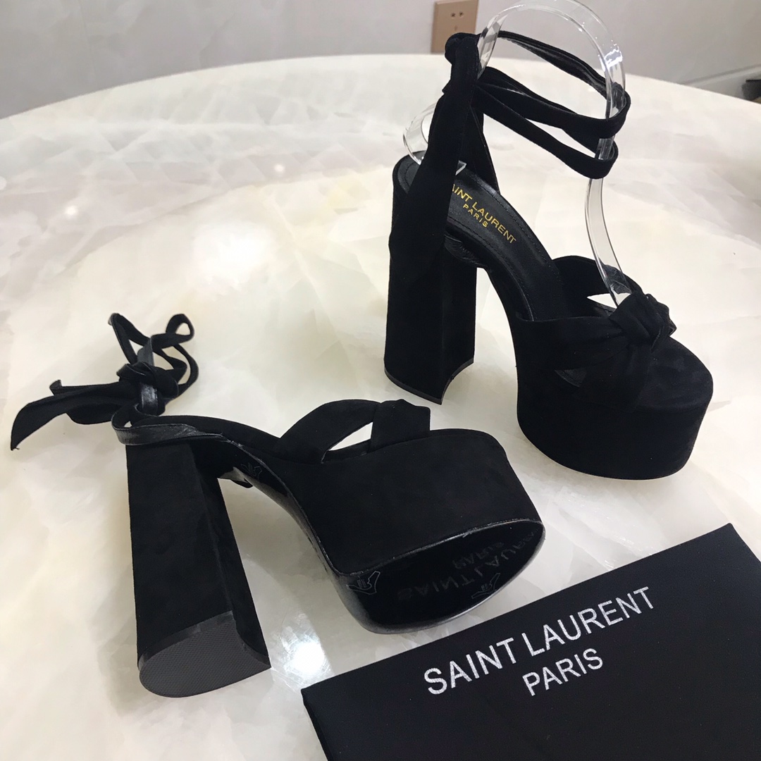 YSL BIANCA SANDALS IN SMOOTH LEATHERY