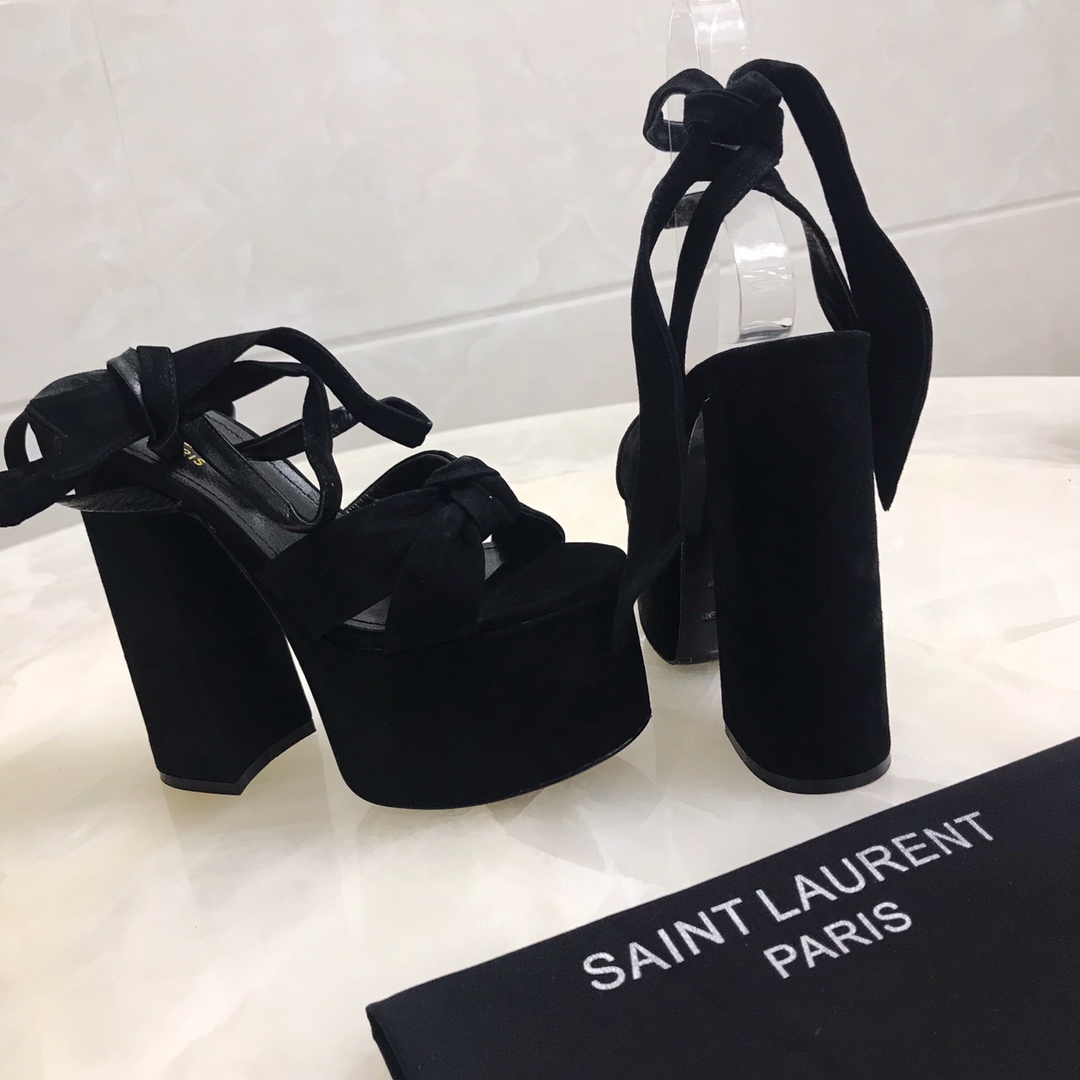 YSL BIANCA SANDALS IN SMOOTH LEATHERY
