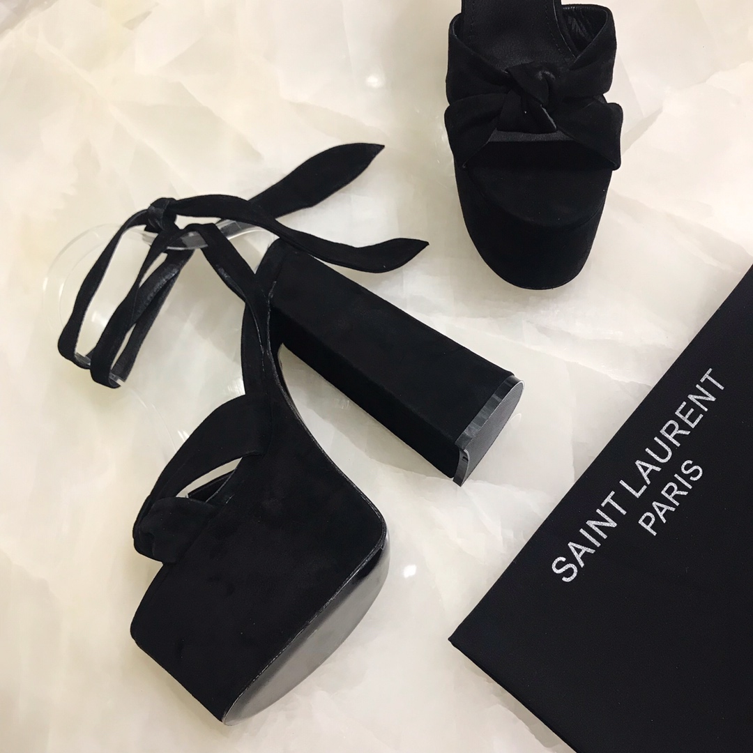 YSL BIANCA SANDALS IN SMOOTH LEATHERY