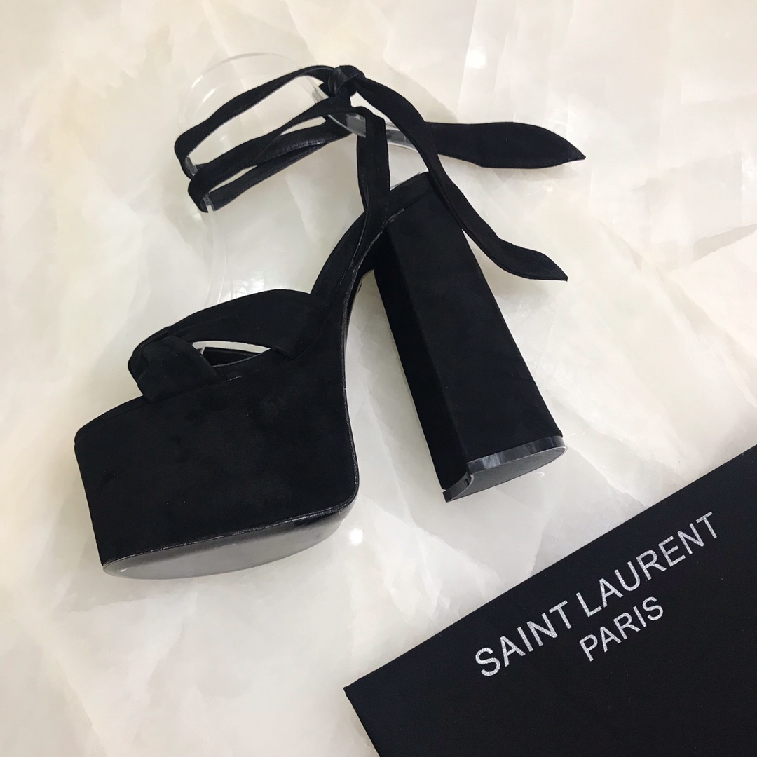 YSL BIANCA SANDALS IN SMOOTH LEATHERY