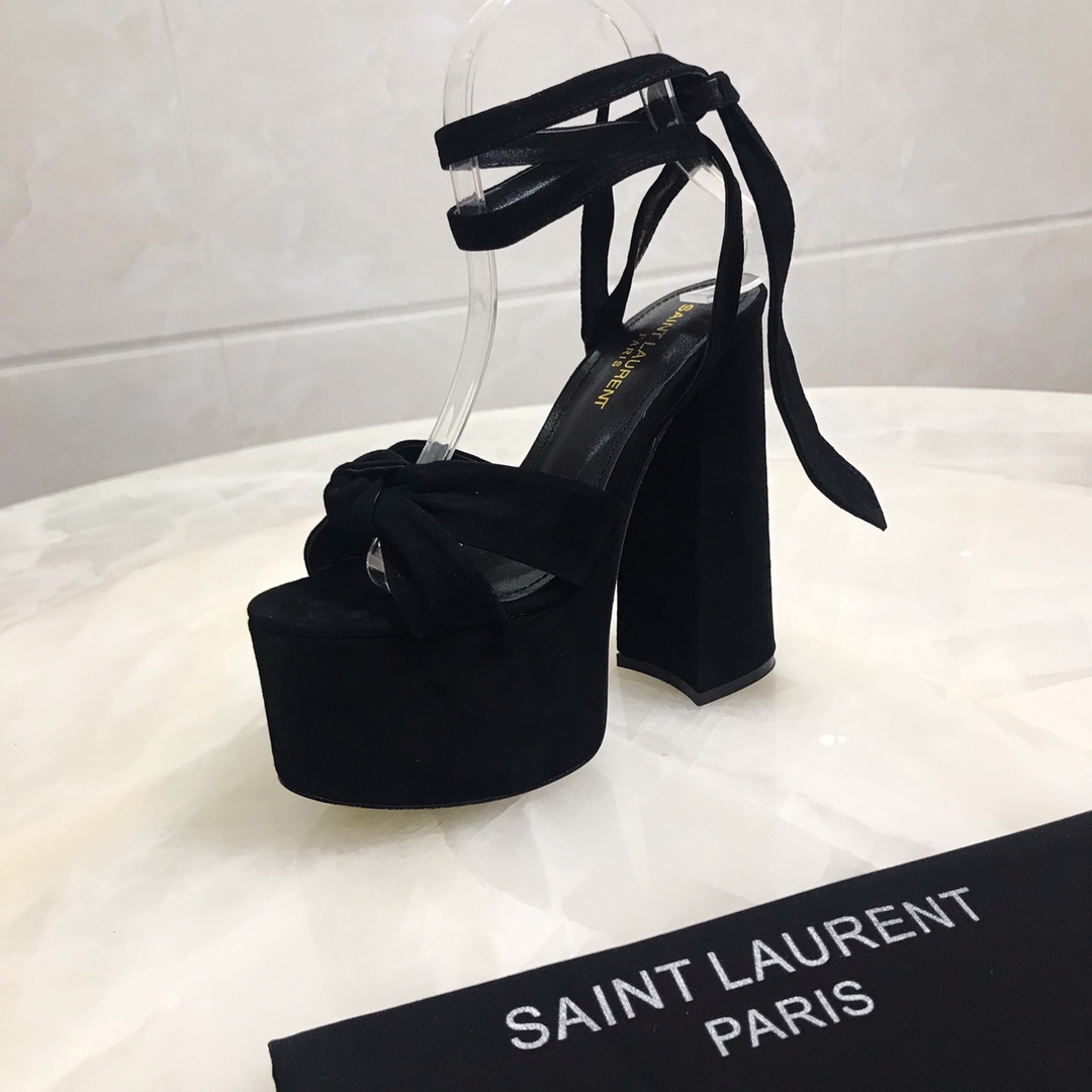 YSL BIANCA SANDALS IN SMOOTH LEATHERY