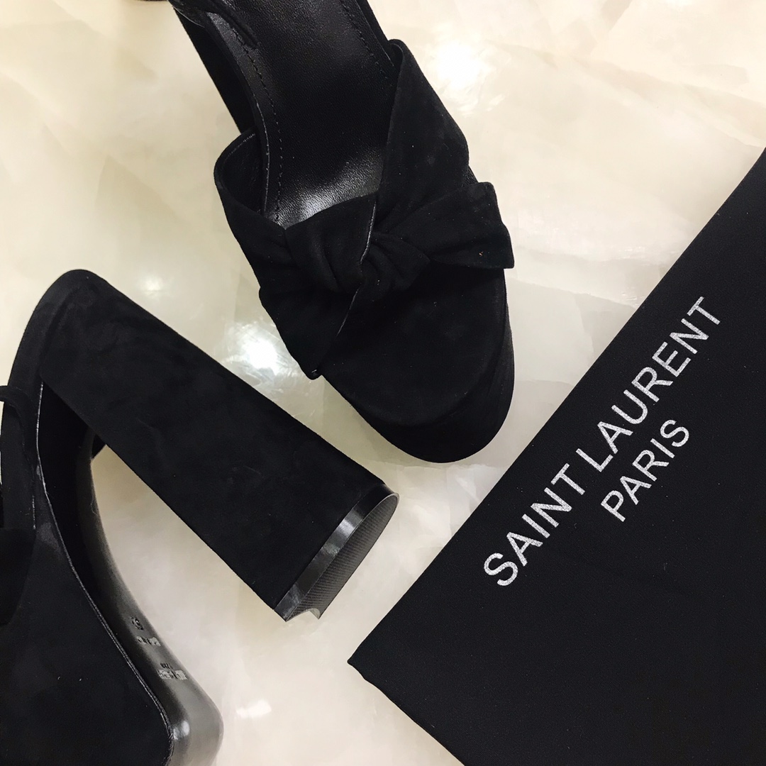 YSL BIANCA SANDALS IN SMOOTH LEATHERY