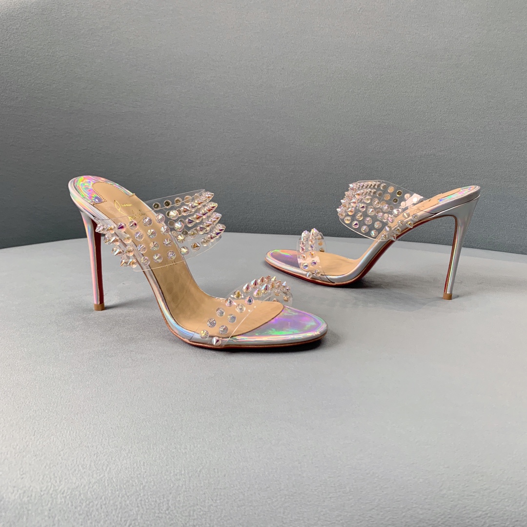 Ch**an louboutin flip spikes sandals