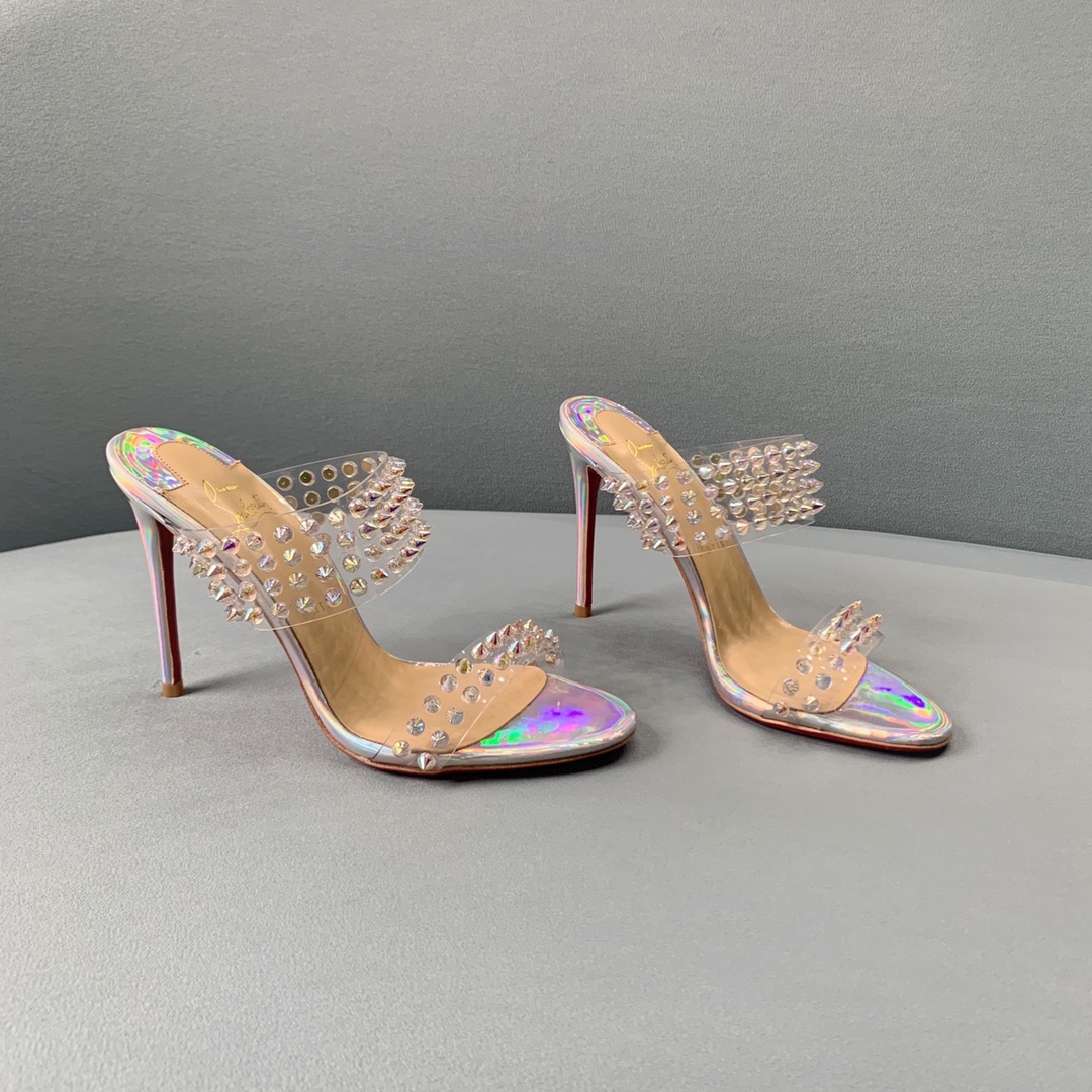 Ch**an louboutin flip spikes sandals