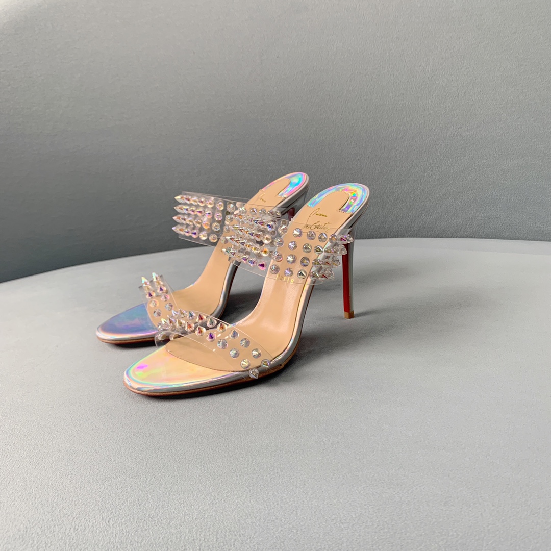 Ch**an louboutin flip spikes sandals