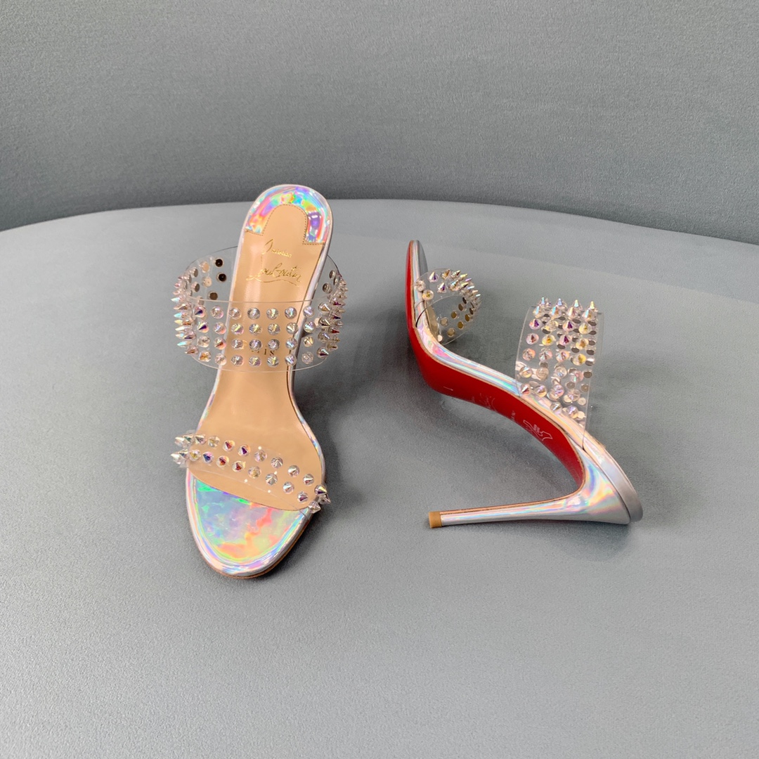 Ch**an louboutin flip spikes sandals