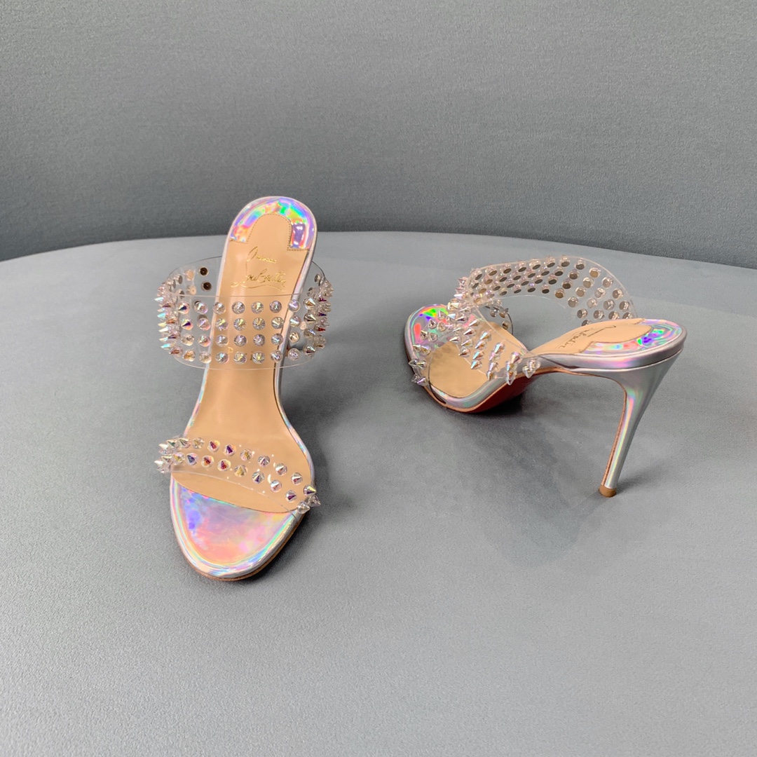 Ch**an louboutin flip spikes sandals