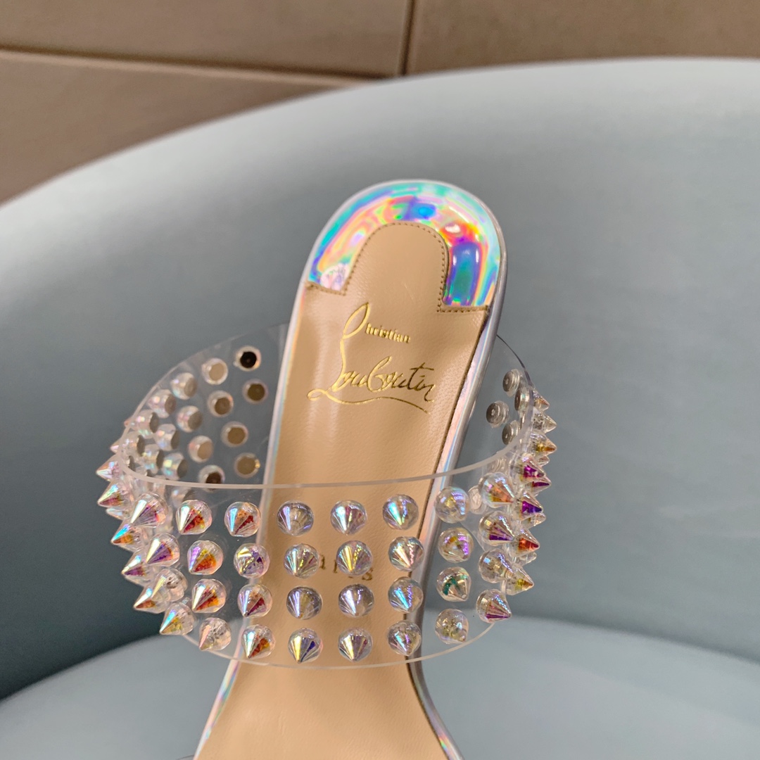 Ch**an louboutin flip spikes sandals