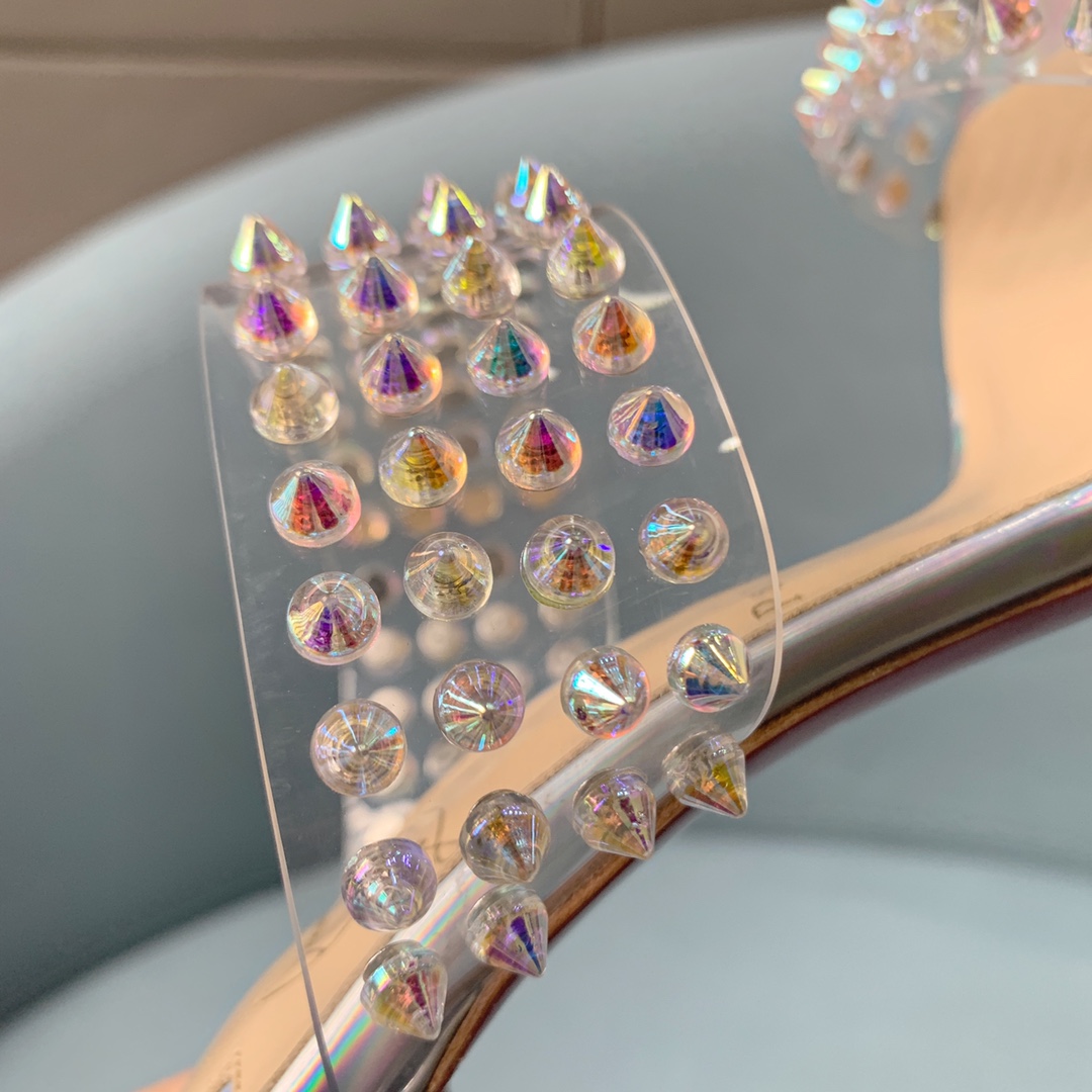 Ch**an louboutin flip spikes sandals