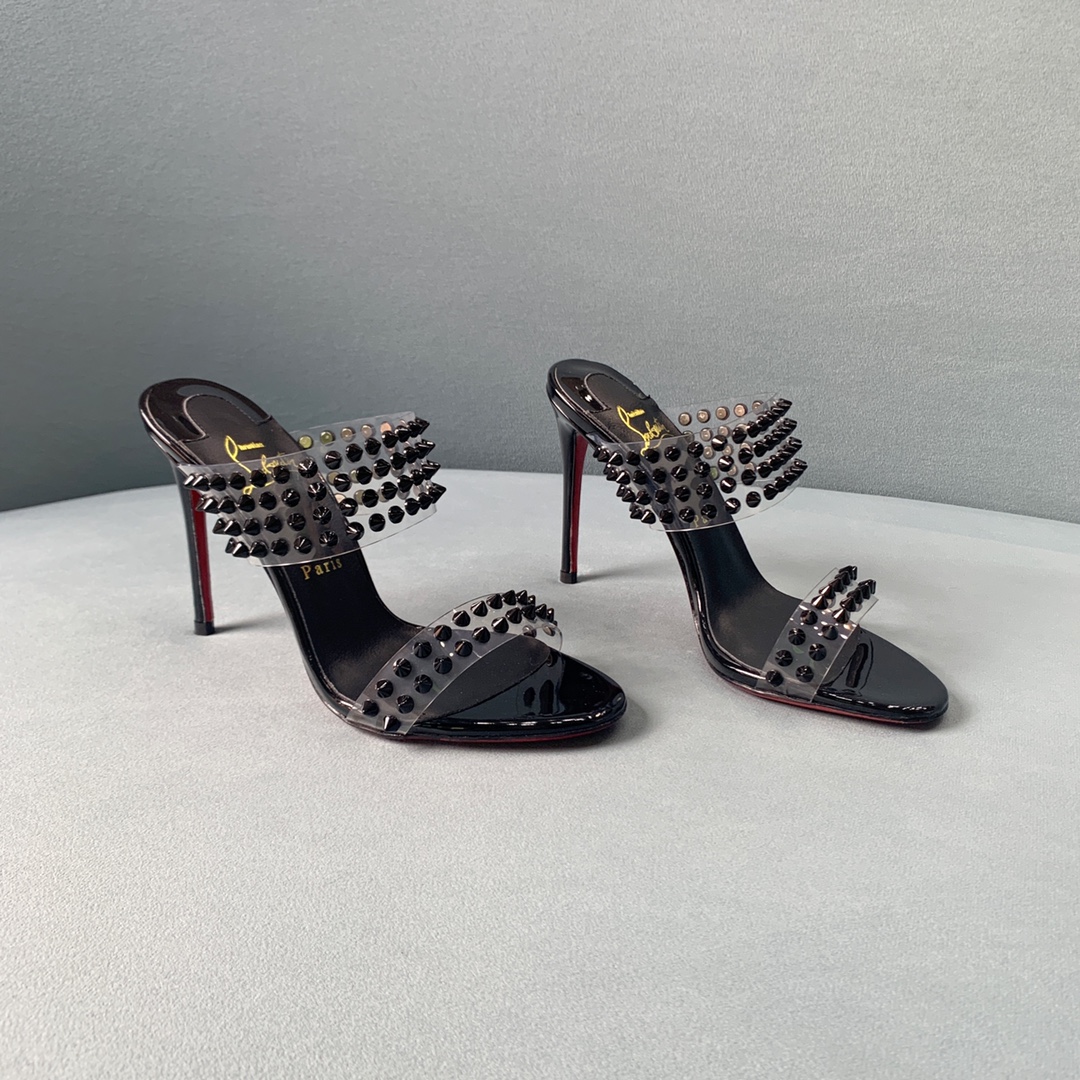 Ch**an louboutin flip spikes sandals