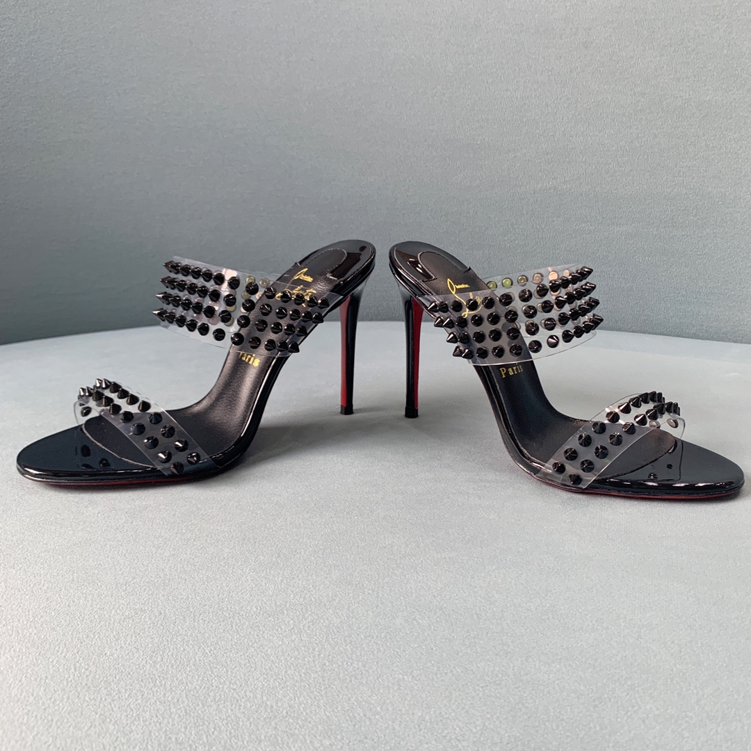 Ch**an louboutin flip spikes sandals