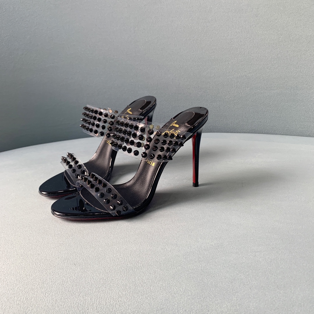 Ch**an louboutin flip spikes sandals