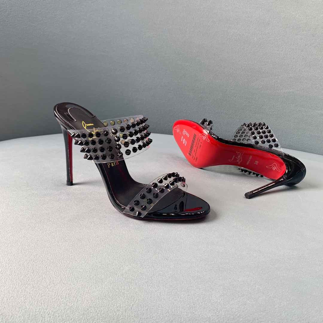 Ch**an louboutin flip spikes sandals