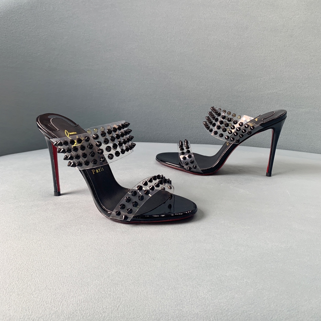 Ch**an louboutin flip spikes sandals
