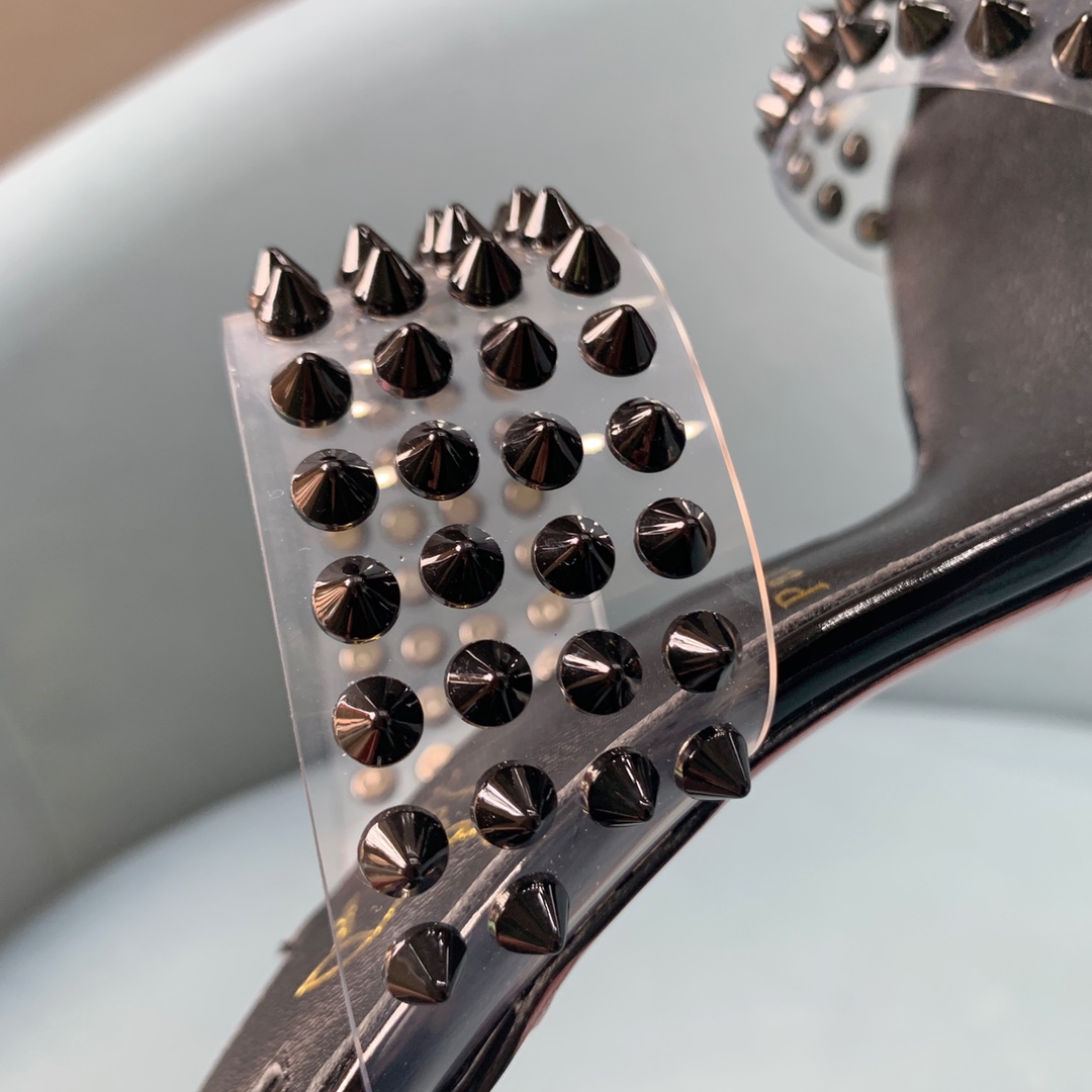 Ch**an louboutin flip spikes sandals
