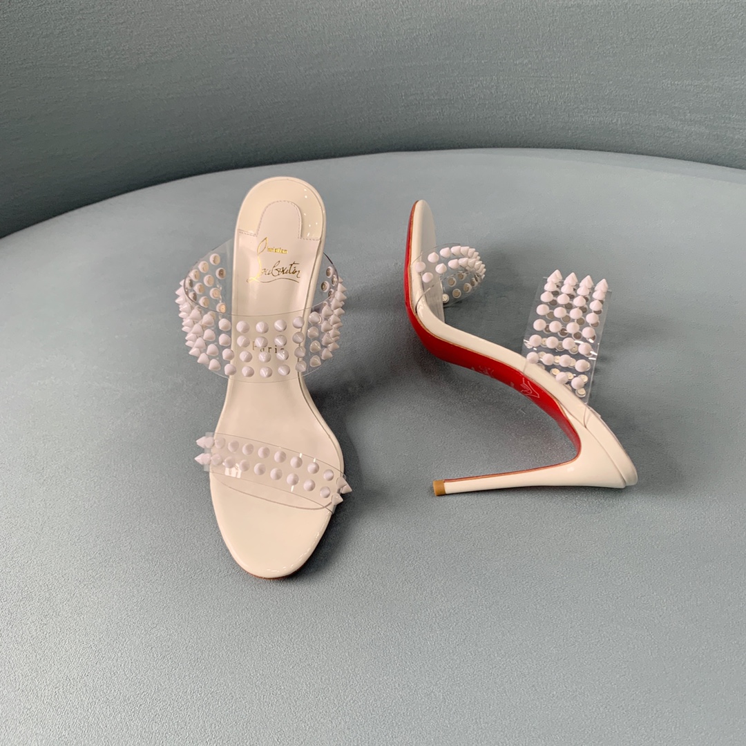 Ch**an louboutin flip spikes sandals
