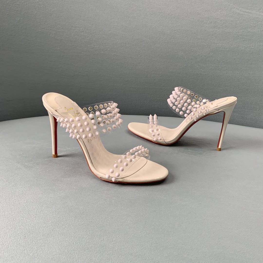 Ch**an louboutin flip spikes sandals